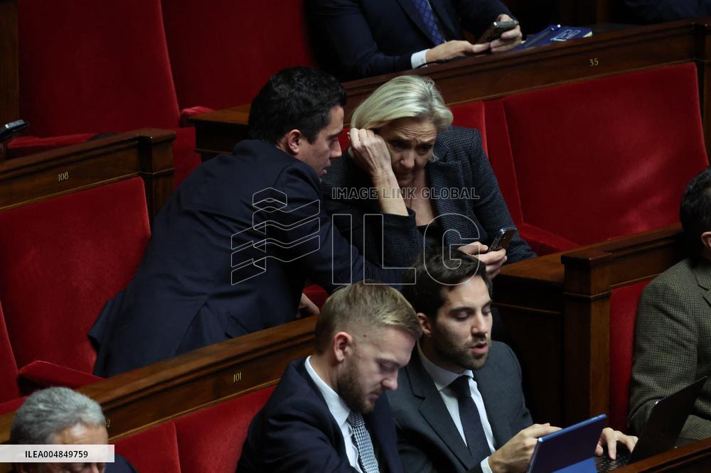 Session of Questions to the Government at the French National Assembly - Paris