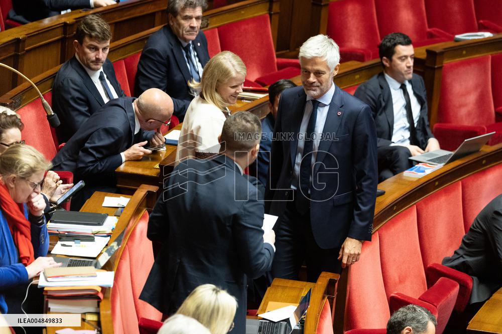 Questions to the government at the National Assembly - Paris