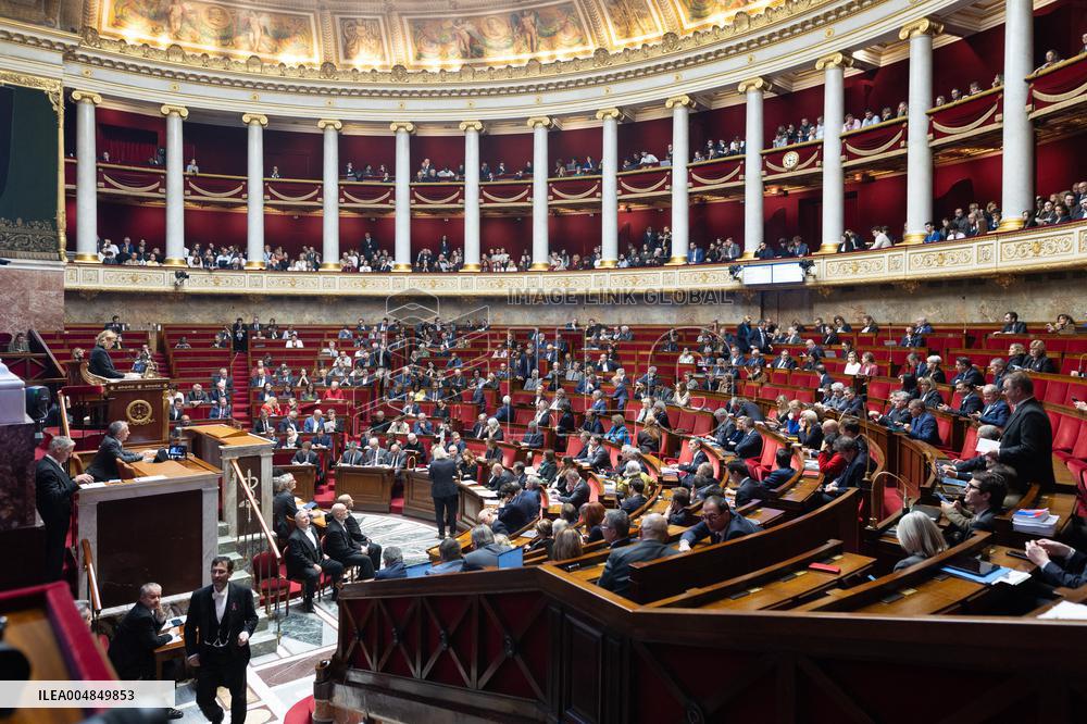 Questions to the government at the National Assembly - Paris