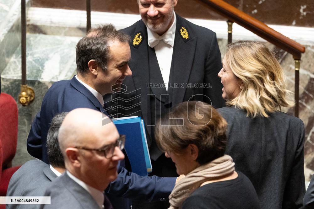 Questions to the government at the National Assembly - Paris