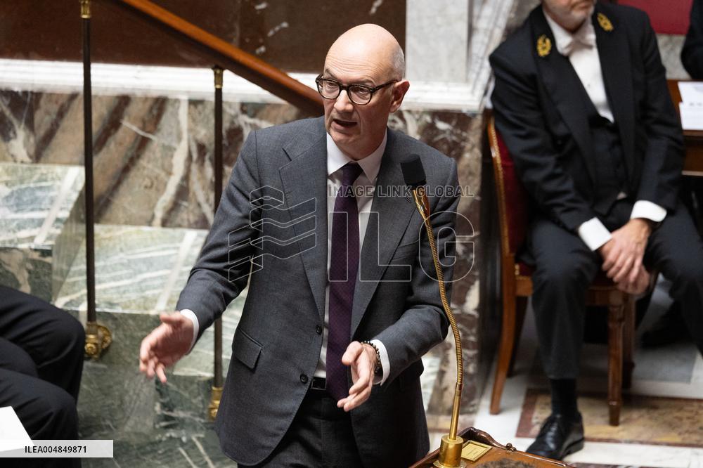 Questions to the government at the National Assembly - Paris