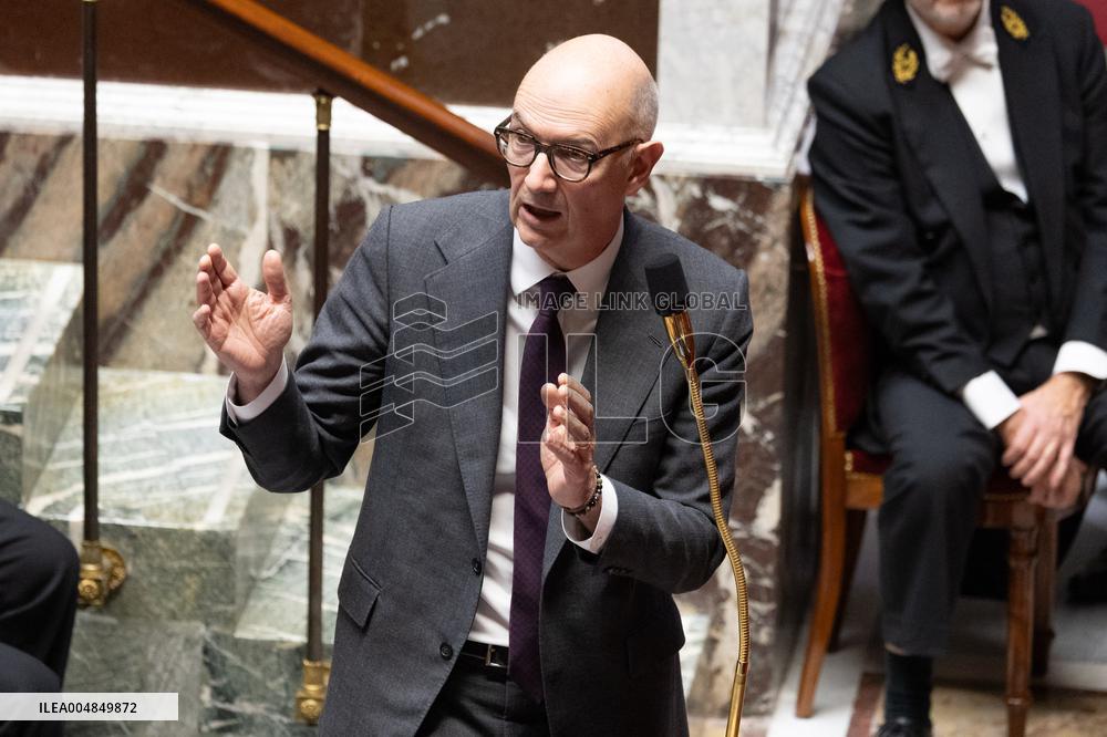 Questions to the government at the National Assembly - Paris