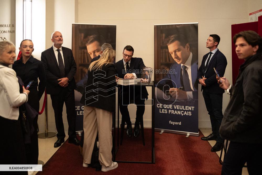 Launch of Jordan Bardella book - Paris