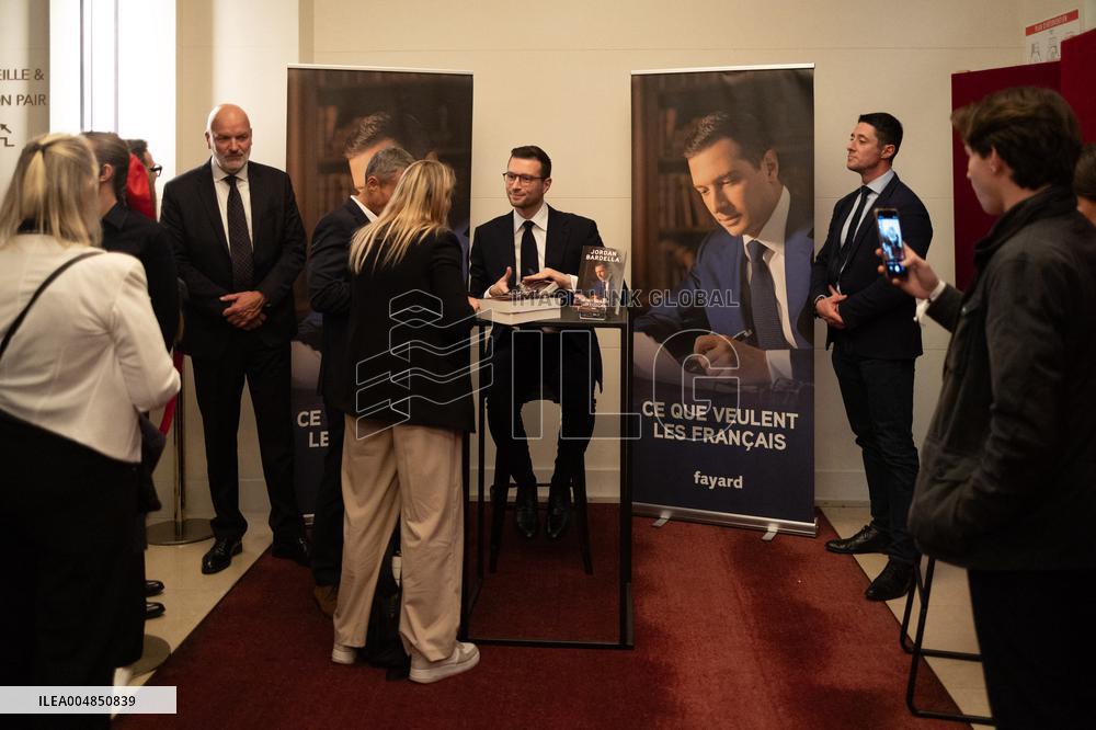 Launch of Jordan Bardella book - Paris