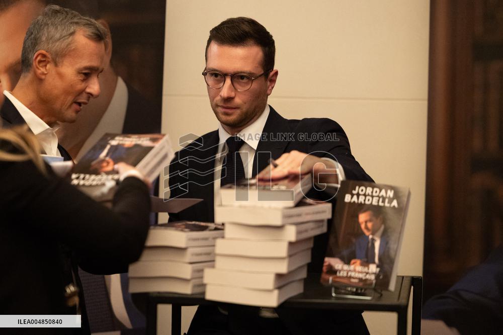 Launch of Jordan Bardella book - Paris