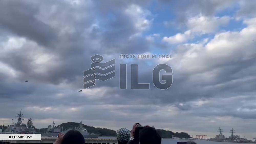 Japan: Trump Arrives at U.S. Navy Yokosuka Base Aboard Marine One 2