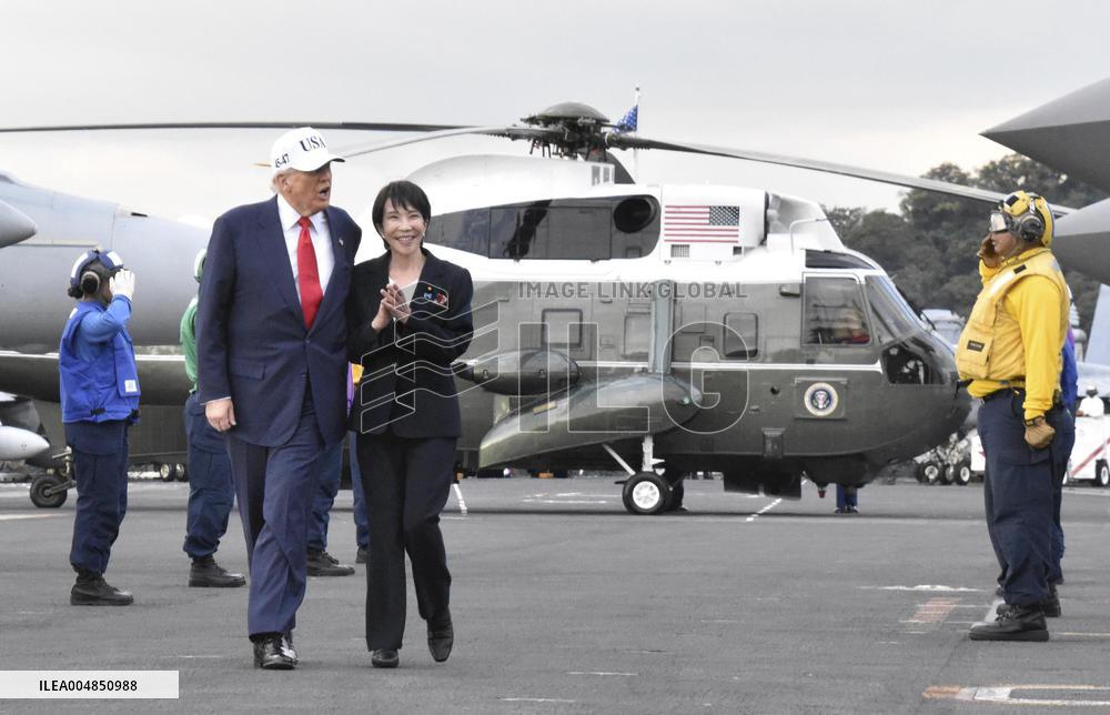 U.S. President Trump at Yokosuka base