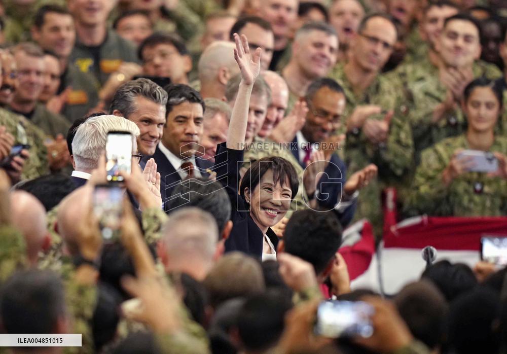 U.S. President Trump at Yokosuka base