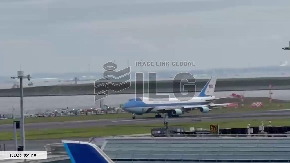 Japan: Air Force One Carrying President Trump Departs Tokyo for South Korea