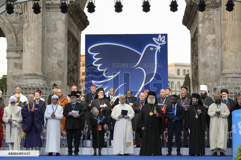 Pope Leo XIV At Meeting For Peace At The Colosseum - Rome