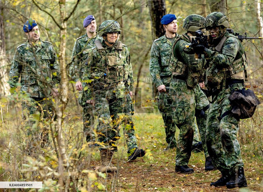 Queen Maxima Visit the Royal Marechaussee Training and Education Center - Netherlands