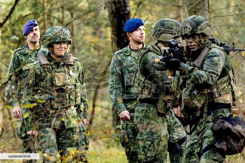 Queen Maxima Visit the Royal Marechaussee Training and Education Center - Netherlands