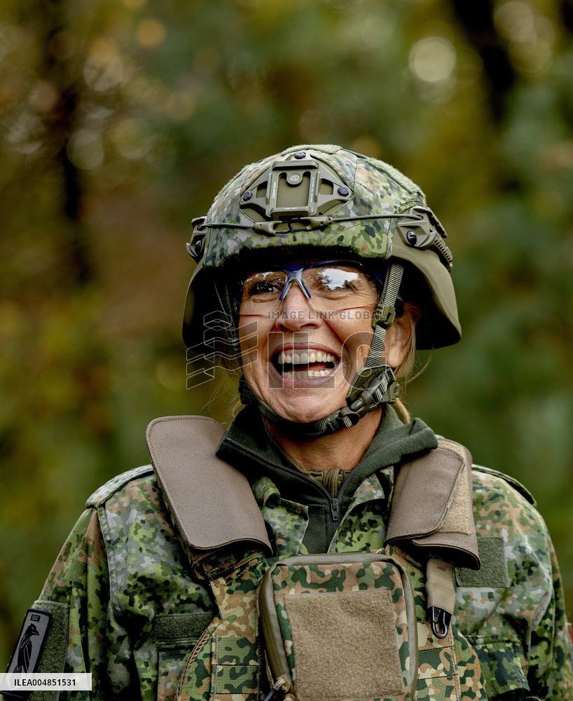 Queen Maxima Visit the Royal Marechaussee Training and Education Center - Netherlands