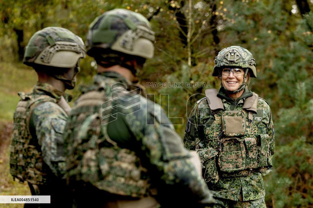 Queen Maxima Visit the Royal Marechaussee Training and Education Center - Netherlands