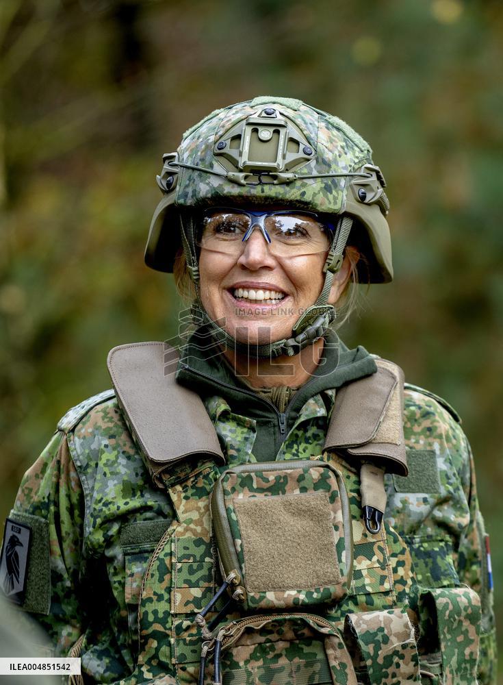 Queen Maxima Visit the Royal Marechaussee Training and Education Center - Netherlands