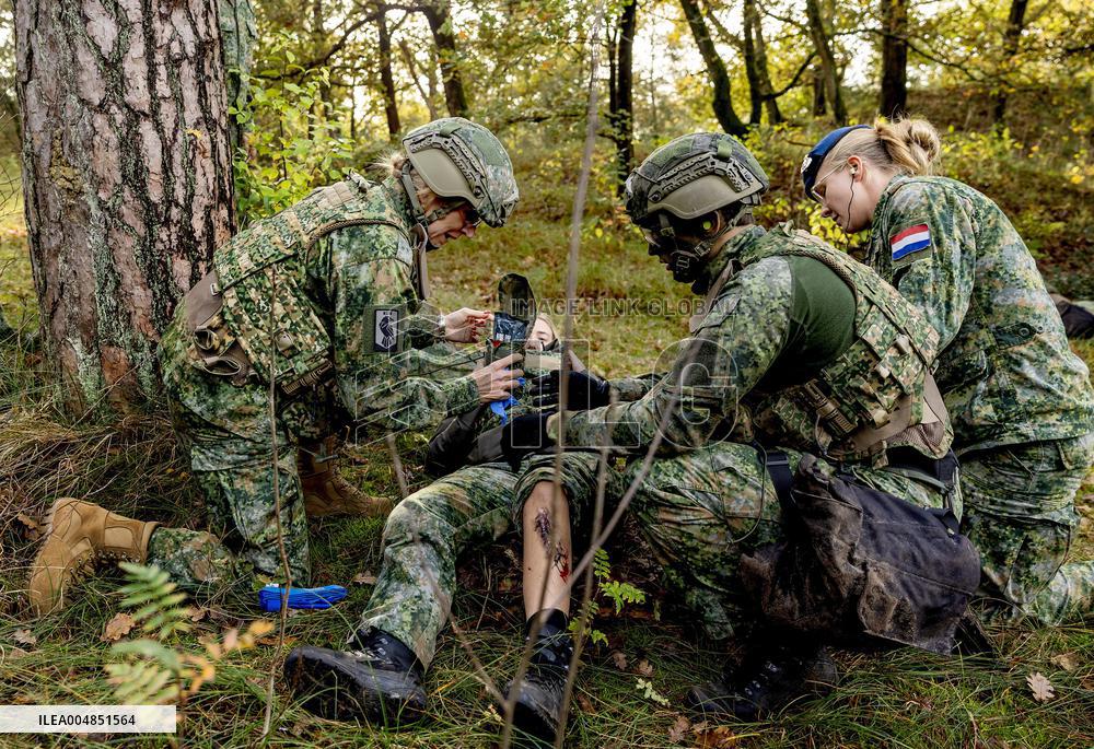Queen Maxima Visit the Royal Marechaussee Training and Education Center - Netherlands