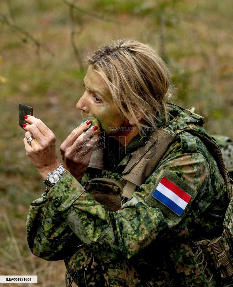 Queen Maxima Visit the Royal Marechaussee Training and Education Center - Netherlands