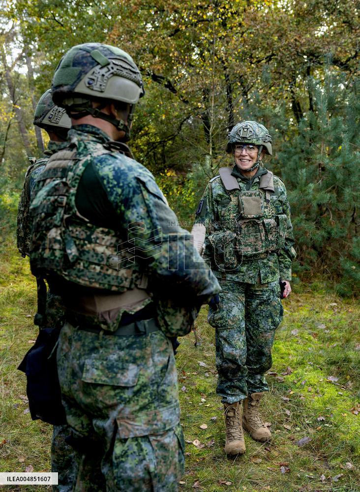 Queen Maxima Visit the Royal Marechaussee Training and Education Center - Netherlands
