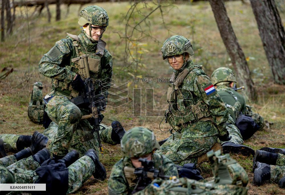 Queen Maxima Visit the Royal Marechaussee Training and Education Center - Netherlands