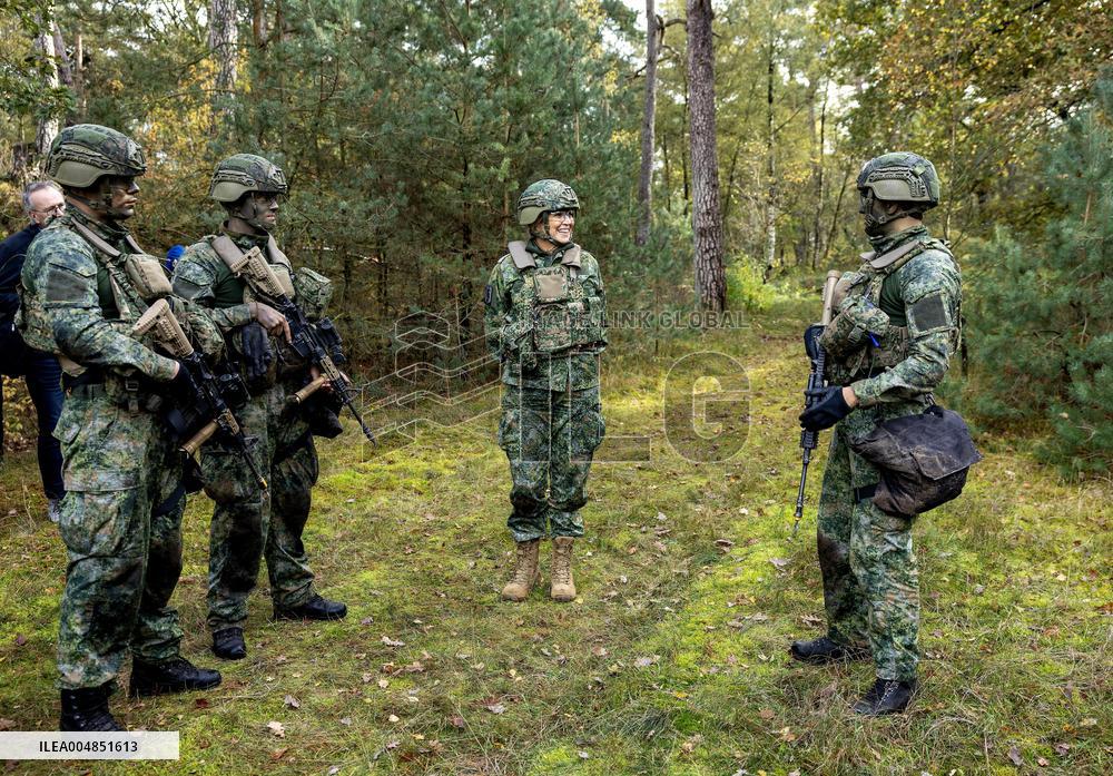 Queen Maxima Visit the Royal Marechaussee Training and Education Center - Netherlands