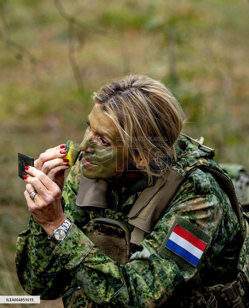 Queen Maxima Visit the Royal Marechaussee Training and Education Center - Netherlands