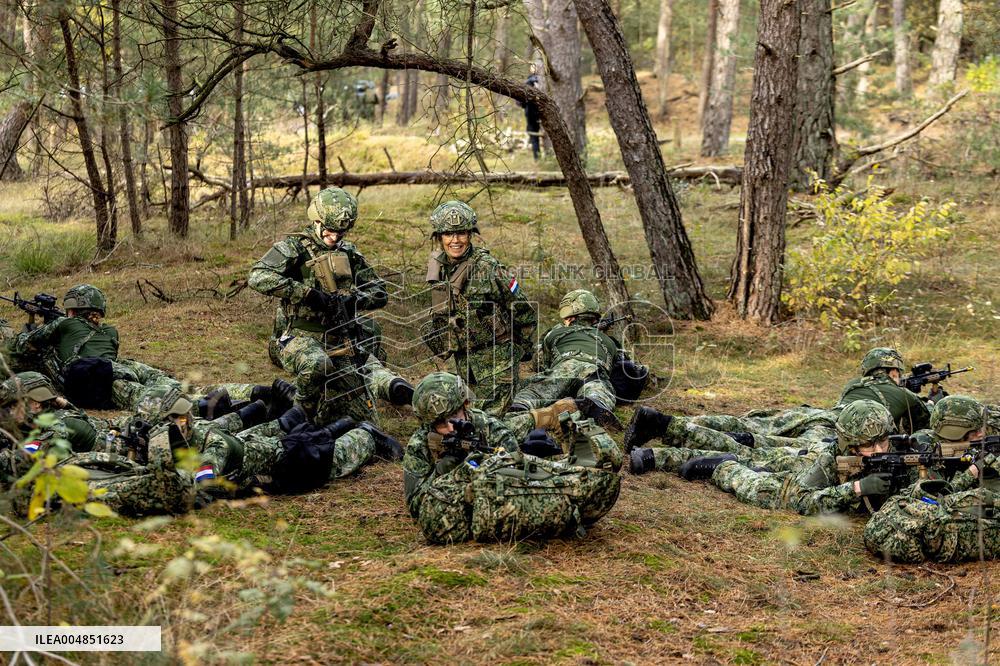 Queen Maxima Visit the Royal Marechaussee Training and Education Center - Netherlands