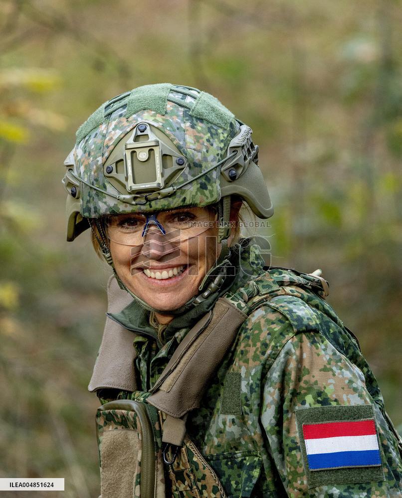 Queen Maxima Visit the Royal Marechaussee Training and Education Center - Netherlands