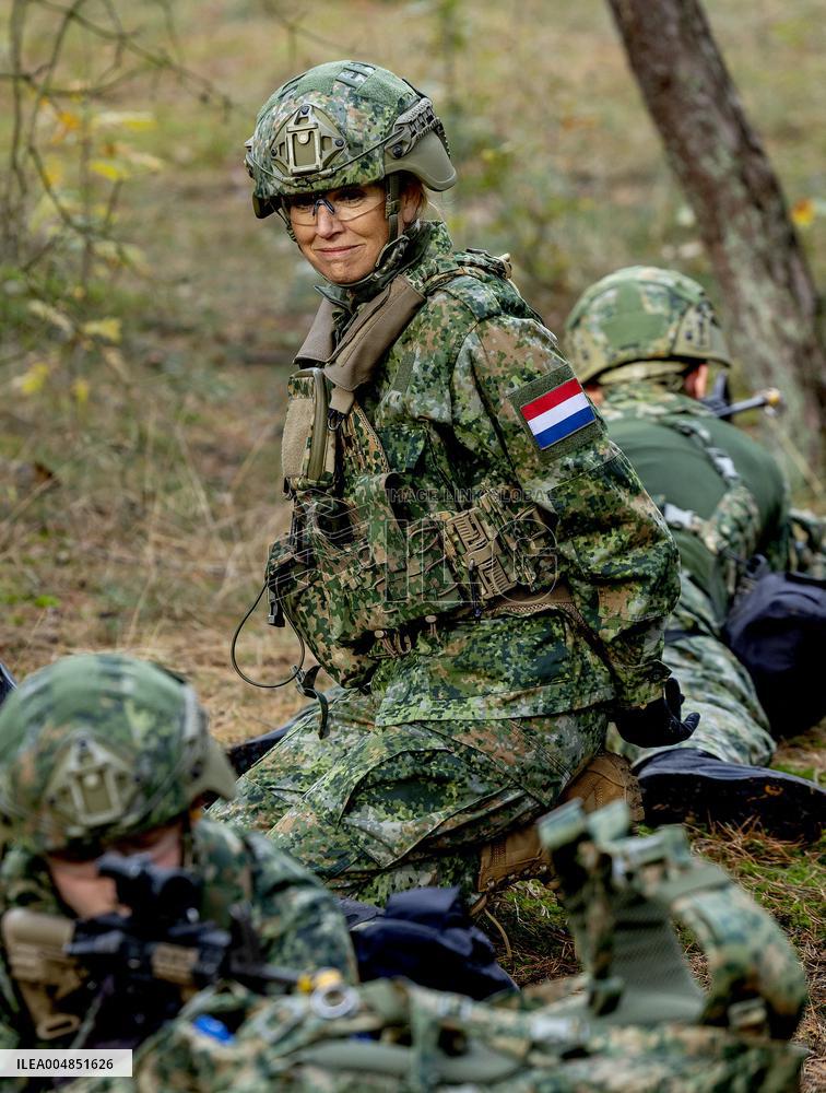 Queen Maxima Visit the Royal Marechaussee Training and Education Center - Netherlands