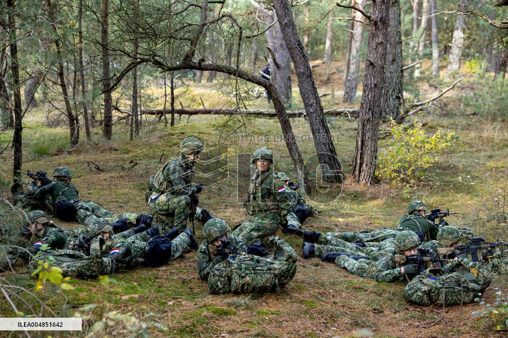 Queen Maxima Visit the Royal Marechaussee Training and Education Center - Netherlands