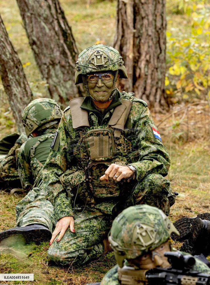 Queen Maxima Visit the Royal Marechaussee Training and Education Center - Netherlands