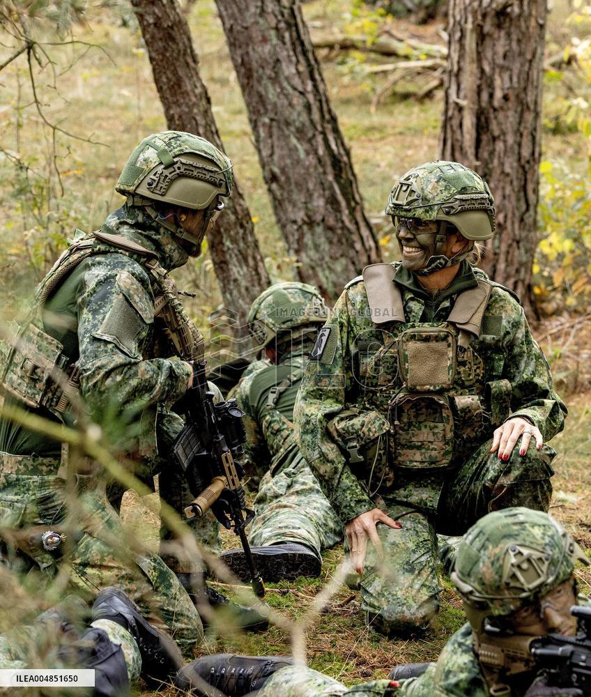 Queen Maxima Visit the Royal Marechaussee Training and Education Center - Netherlands