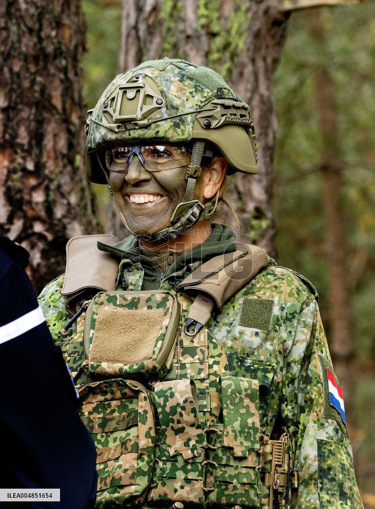 Queen Maxima Visit the Royal Marechaussee Training and Education Center - Netherlands