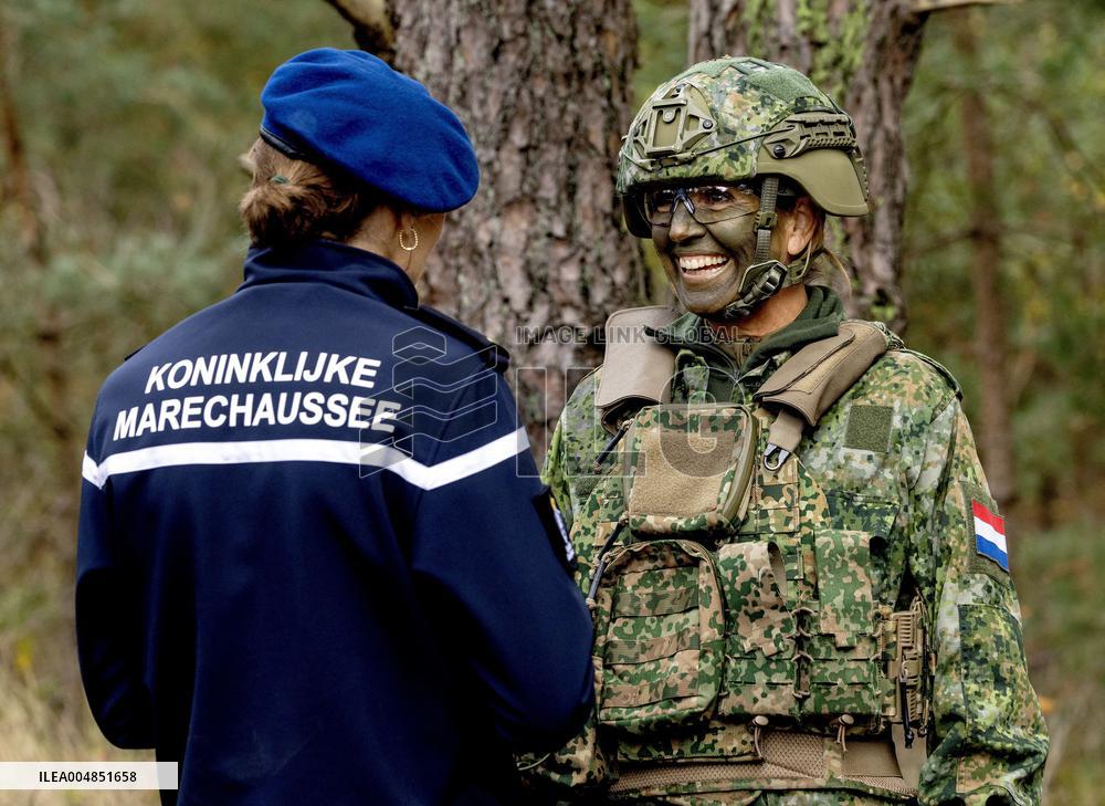 Queen Maxima Visit the Royal Marechaussee Training and Education Center - Netherlands