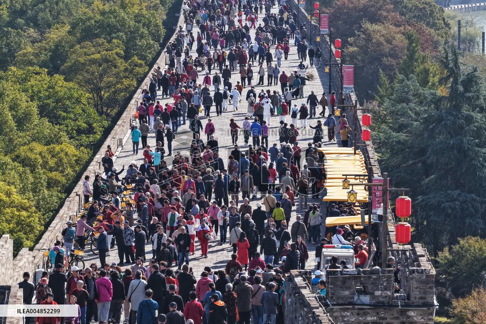 Climbing Heights on The Double Ninth Festival in Nanjing