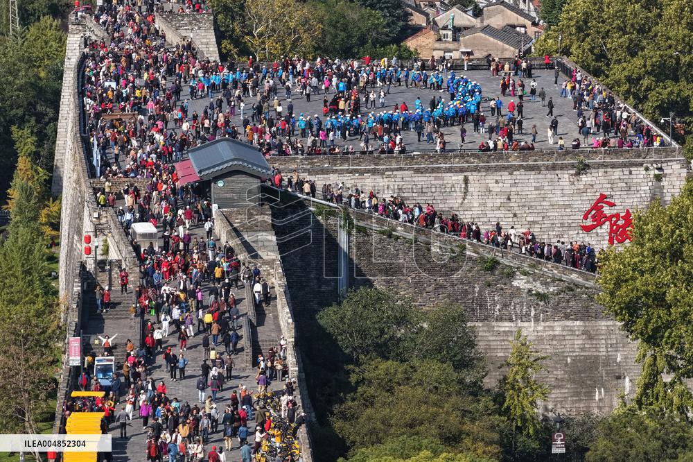 Climbing Heights on The Double Ninth Festival in Nanjing