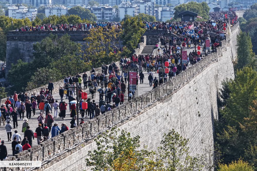 Climbing Heights on The Double Ninth Festival in Nanjing