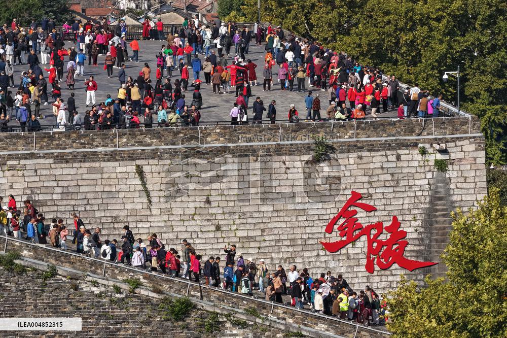 Climbing Heights on The Double Ninth Festival in Nanjing