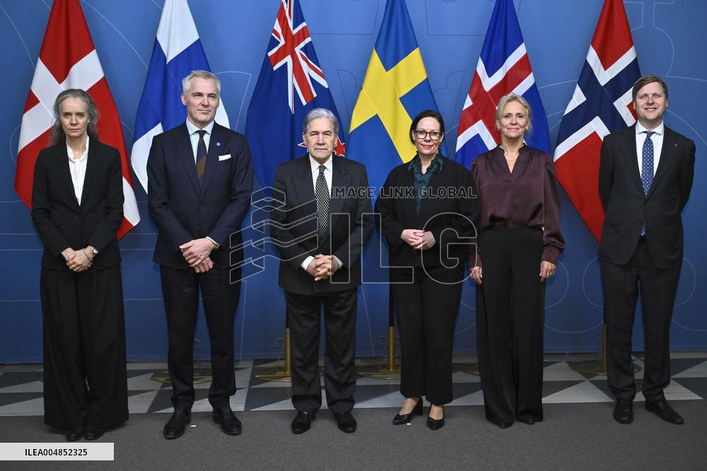 NEW ZEALAND FOREIGN MINISTERS IN STOCKHOLM