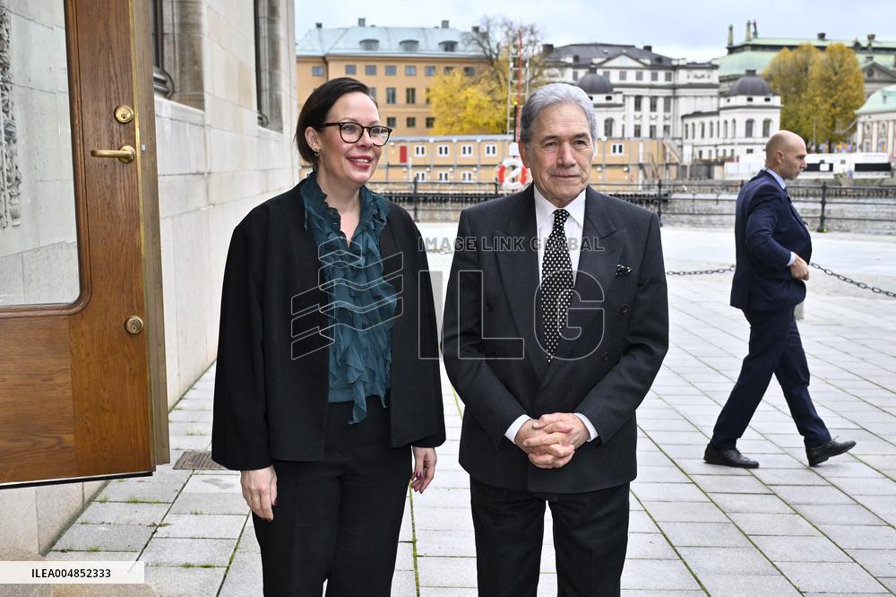 NEW ZEALAND FOREIGN MINISTERS IN STOCKHOLM