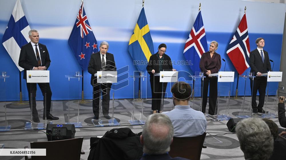 NEW ZEALAND FOREIGN MINISTERS IN STOCKHOLM