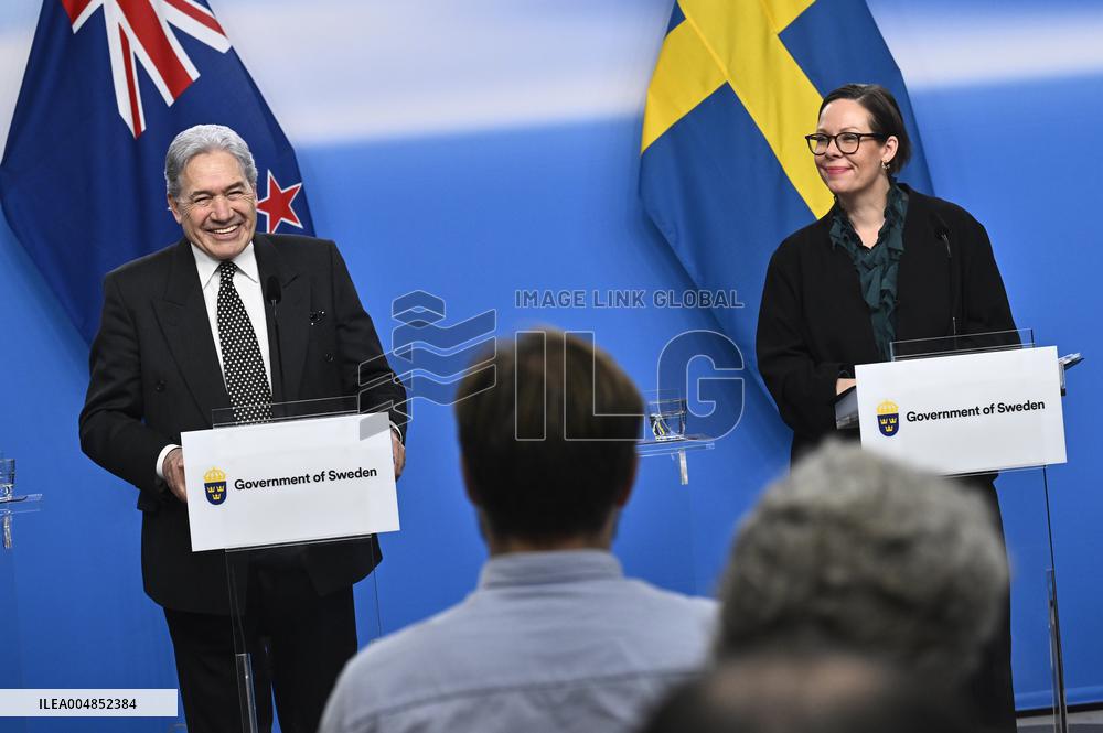 NEW ZEALAND FOREIGN MINISTERS IN STOCKHOLM