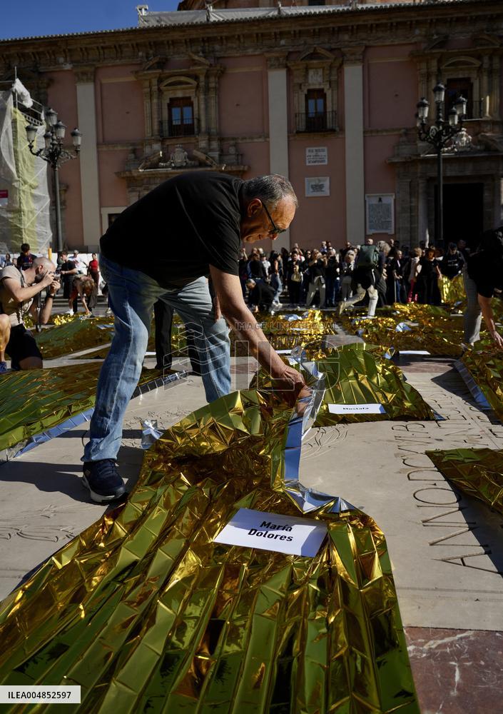 Tribute Held For DANA Victims - Valencia