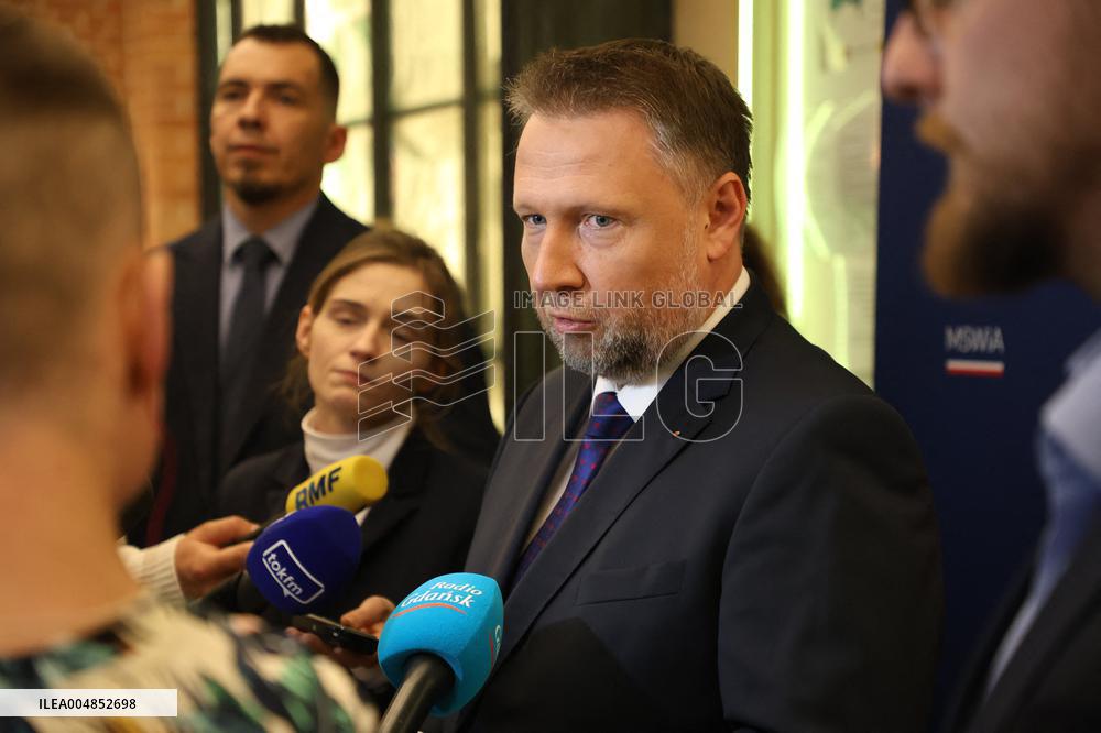 Polish Minister Marcin Kierwinski Holds Press Conference - Poland