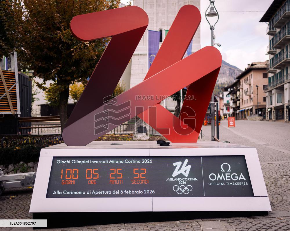 Countdown Timer Marks 100 Days to Olympics - Cortina