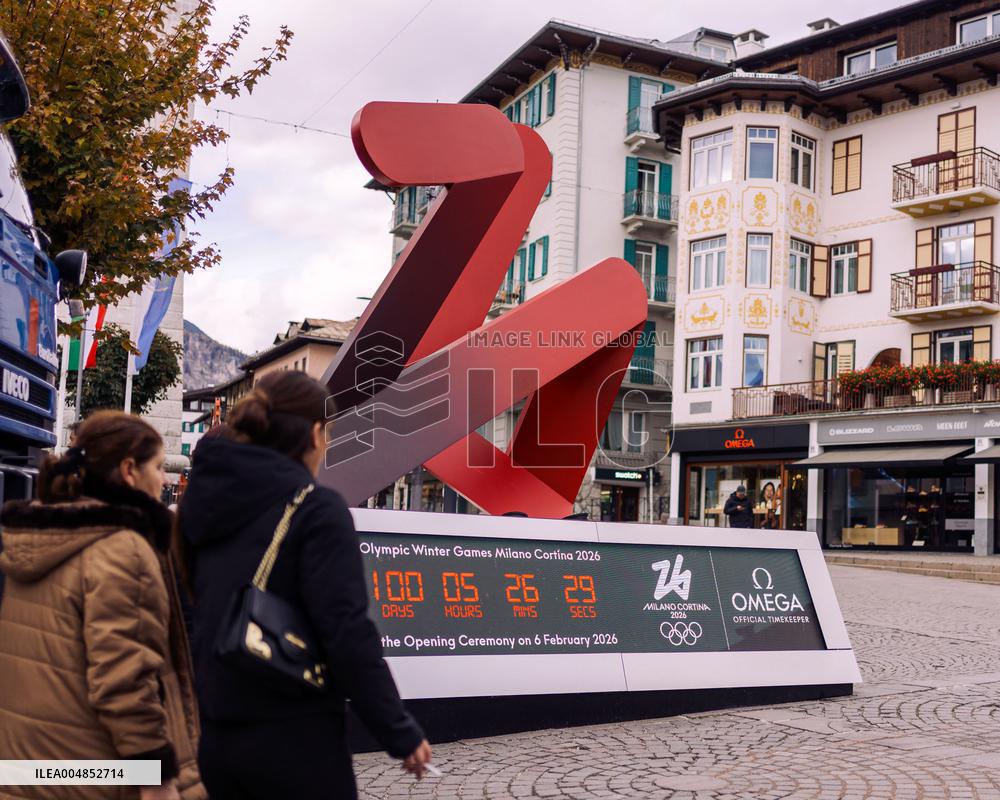 Countdown Timer Marks 100 Days to Olympics - Cortina