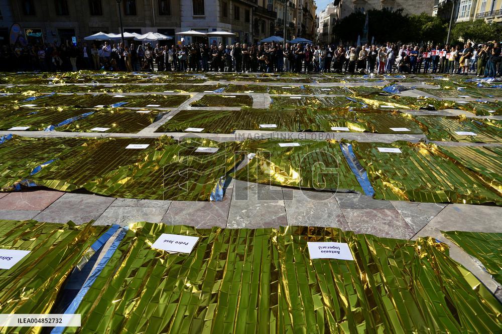 Tribute Held For DANA Victims - Valencia