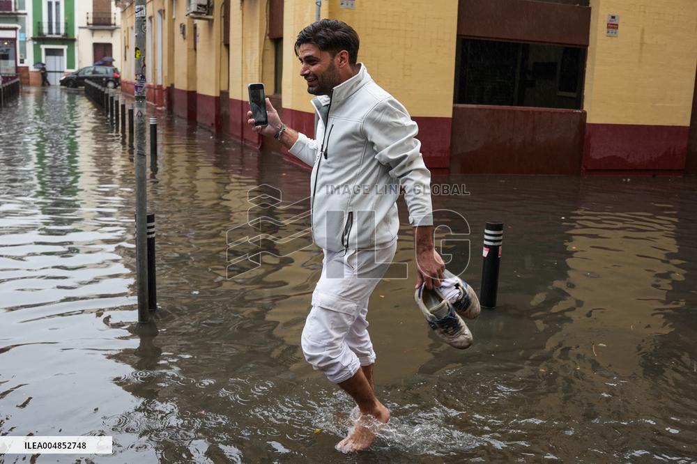 Heavy Rain and Wind in Andalusia - Spain