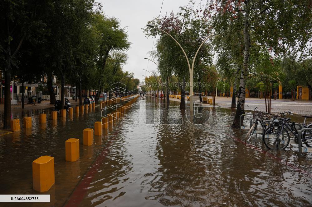 Heavy Rain and Wind in Andalusia - Spain