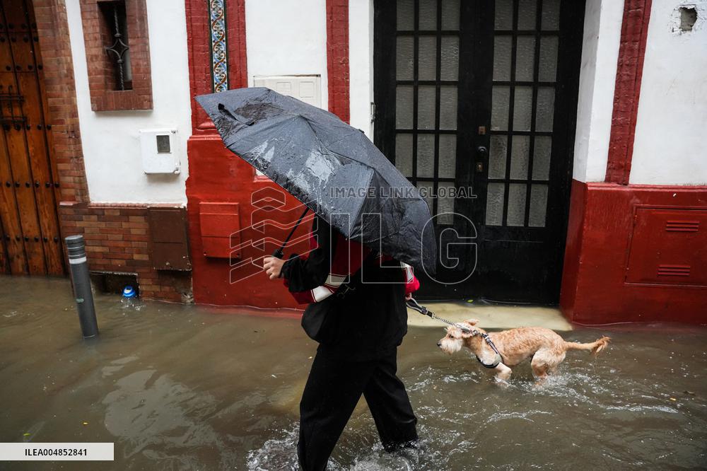 Heavy Rain and Wind in Andalusia - Spain