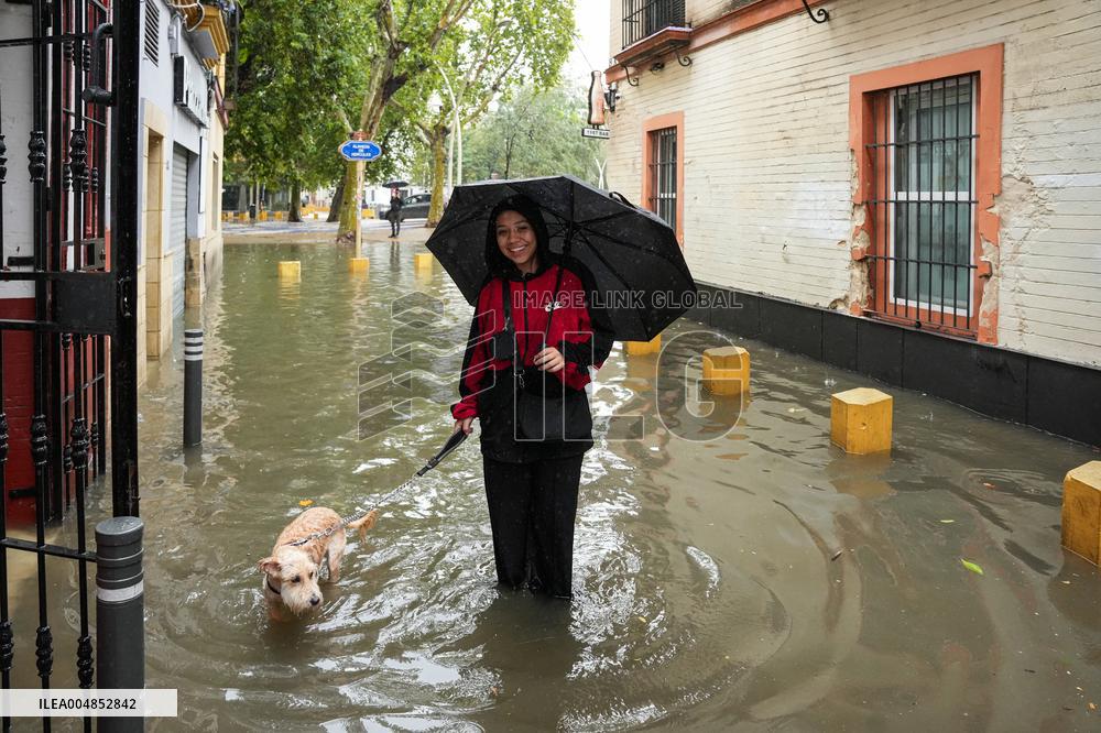 Heavy Rain and Wind in Andalusia - Spain